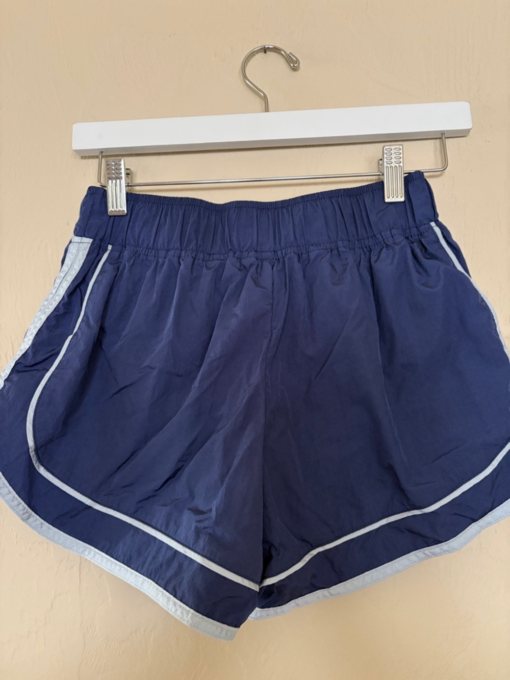 Free People Movement Navy Varsity Blues Shorts. Excellent Condition! - Picture 4 of 6